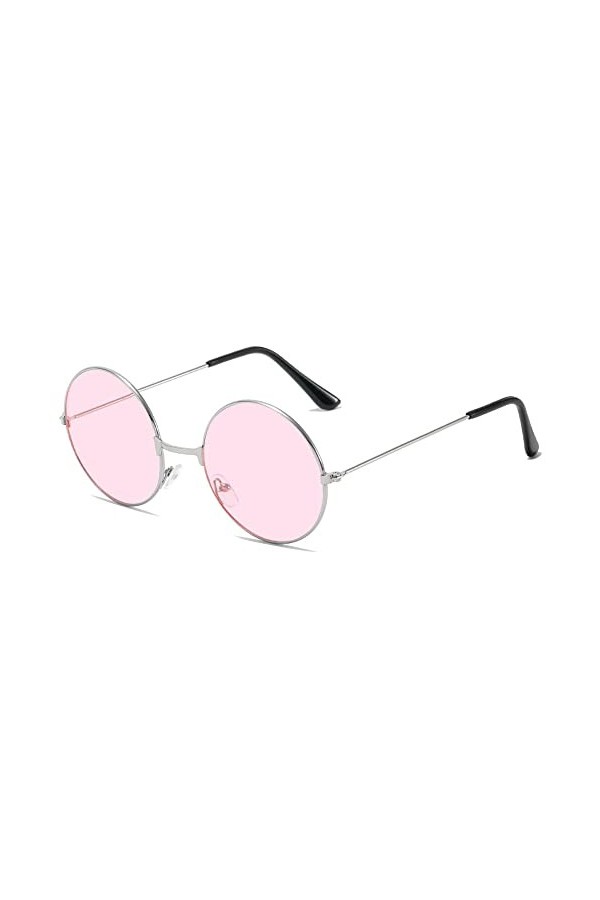 2023 Nouvelle Mode Couleur Bonbon Lunettes De Soleil Rétro Métal Lunettes De Soleil Lunettes Femmes Hommes Miroir Rond Lunett
