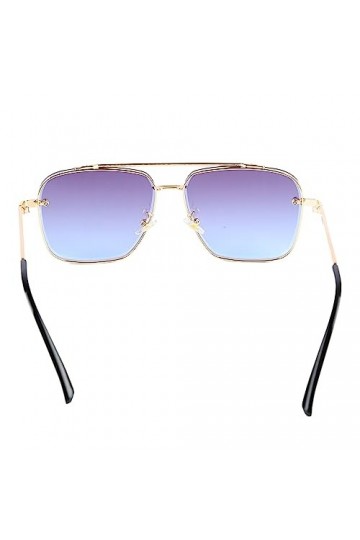 Changor Lunettes de Soleil à Monture en Métal élégantes Lunettes de Soleil Ergonomiques Minimalistes Réglables Protection UV 