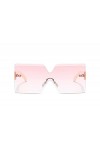U/N Lunettes de Soleil carrées surdimensionnées Lunettes de Soleil pour Femmes Lunettes de Soleil Mode Grand Cadre Lunettes d