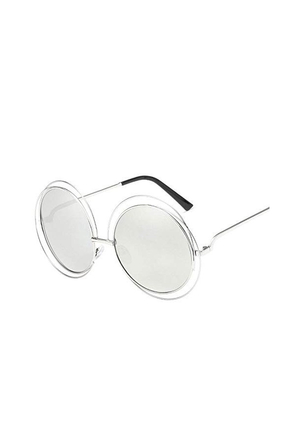 U/N Lunettes de soleil rondes de luxe femmes Vintage rétro lunettes de soleil surdimensionnées femmes lunettes de soleil pour