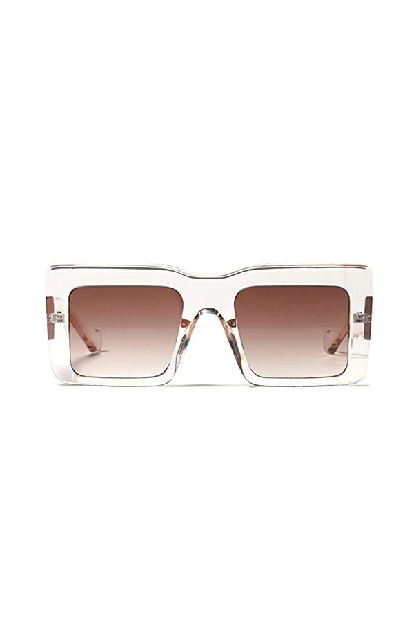 U/N Lunettes de Soleil carrées Hommes Femmes Lunettes de Soleil surdimensionnées de Luxe Lunettes de Soleil Classiques Vintag