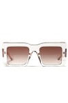U/N Lunettes de Soleil carrées Hommes Femmes Lunettes de Soleil surdimensionnées de Luxe Lunettes de Soleil Classiques Vintag