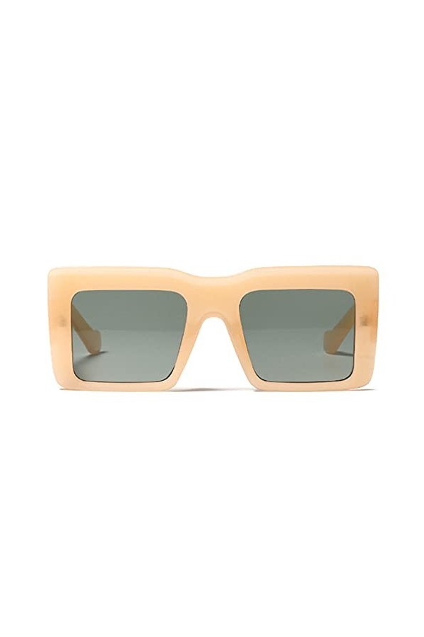 U/N Lunettes de Soleil carrées Hommes Femmes Lunettes de Soleil surdimensionnées de Luxe Lunettes de Soleil Classiques Vintag