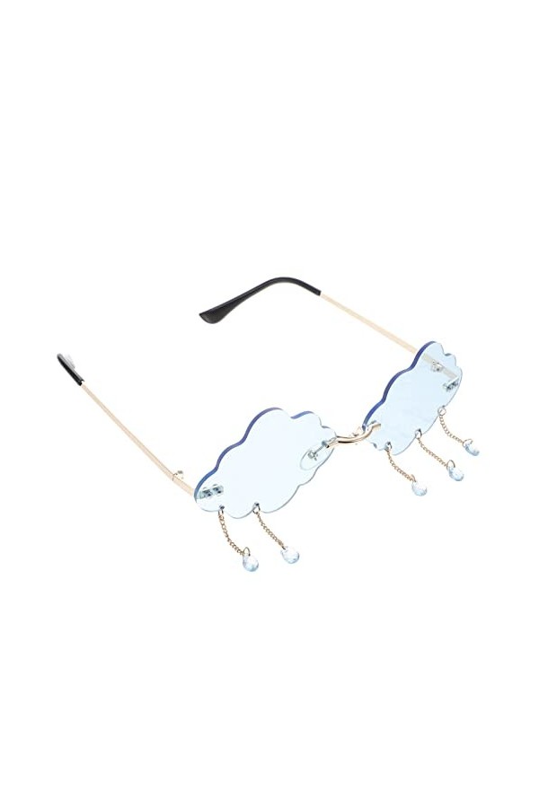 Gadpiparty Cool Lunettes de Soleil sans Bordure de Soleil Lunettes de Soleil en Forme de Lunettes de Soleil de Plage Femme Lu