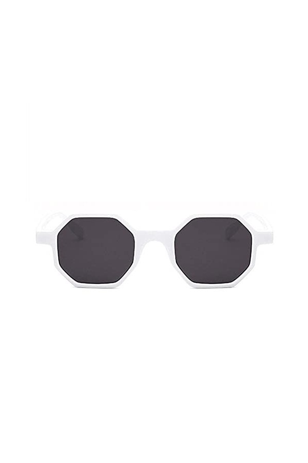 U/N Femmes Lunettes de Soleil polygonales Dames de Luxe Vintage Petites Lunettes de Soleil Nuances Femme rétro Lunettes de So