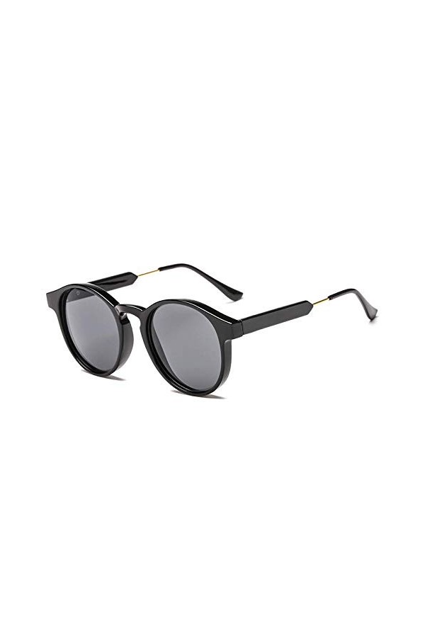 U/N Lunettes de Soleil Rondes rétro Hommes Femmes Unisexe Vintage Petites Lunettes de Soleil pour Hommes Lunettes de Conduite