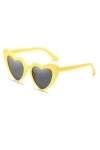 Fashion Love Lunettes de soleil pour homme Lunettes de soleil tendance pour femme jaune 