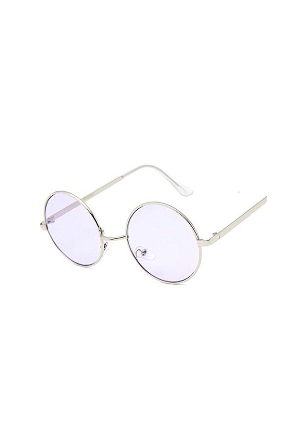 U/N Lunettes de Soleil Rondes Classiques Hommes Femmes surdimensionnées Lunettes de Soleil Roses Dames Nuances océan lentille