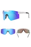 Shinehalo Lunettes de soleil de sport polarisées pour homme et femme - Pour cyclisme et pêche - Protection UV 400, C010, Norm