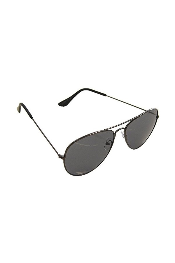 Lunettes de soleil Miobo style pilote avec charnière à ressort - Différentes couleurs - Noir - Taille Unique