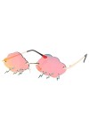 Luxshiny 1 Paire Lunettes De Soleil Nuage Lunettes De Soleil Disco Lunettes De Soleil Sans Monture Lunettes De Soleil Femmes 