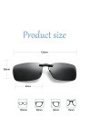 Fengguock 3 Paires Polarized Clip-on Sunglasses, Clip on Sunglasses, Polarized Over Prescription Glasses, Clip on Sunglasses 