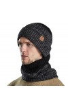Gajaous Bonnet dhiver en tricot pour homme et femme, A-gray., taille unique