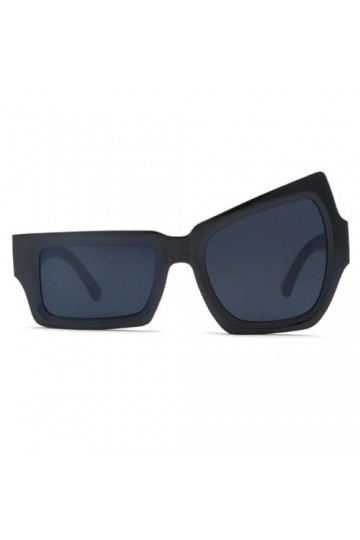 LVYIMAO Lunettes de soleil pour femmes, lunettes de soleil vintage irrégulières œil de chat pour femmes, lunettes de soleil t