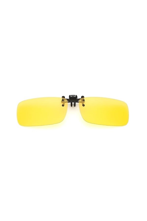 Lunettes de soleil polarisées à clipser, lunettes de soleil à verres rabattables sans cadre UV400 anti-reflets, clip polarisé