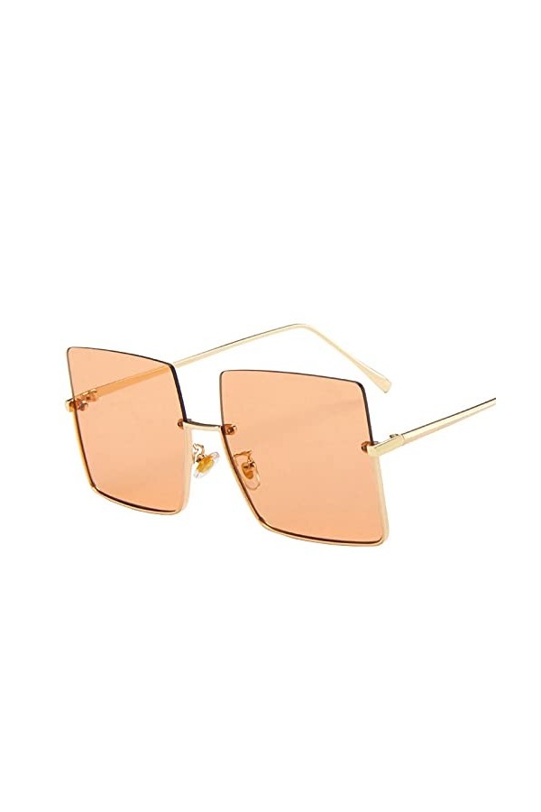 Dorjuli Lunettes de soleil classiques carrées tendance tendance pour femme Lunettes de soleil amusantes Lunettes de soleil pe