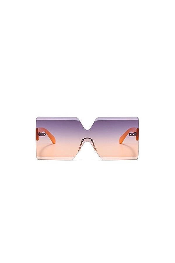 U/N Lunettes de Soleil carrées surdimensionnées Lunettes de Soleil pour Femmes Lunettes de Soleil Mode Grand Cadre Lunettes d