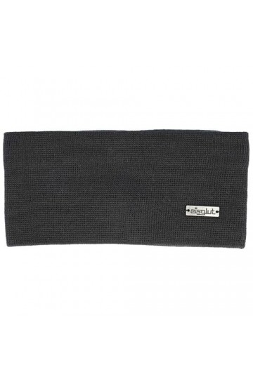 Eisglut Primea Merino Bandeau pour Temps Froid, Noir, Taille Unique Mixte