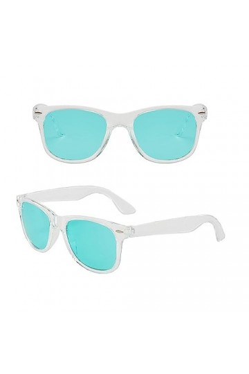 WANGOLK Lunettes de soleil transparentes Femmes Cadre Transparent Vision Nocturne Lunettes de Soleil Miroir Lunettes Réfléchi