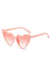 2023 Nouvelles Dames Sexy Oeil De Chat Amour Coeur Lunettes De Soleil Rétro Grand Cadre Personnalité Lunettes De Soleil Uv400