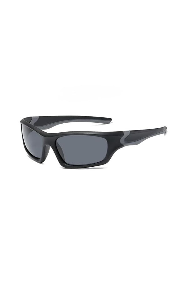 Dllesell Lunettes de soleil polarisées - Mode neutre - Avec dégradé de couleur - Protection UV400 - Avec étui - Corde de spo