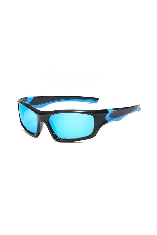 Dllesell Lunettes de soleil polarisées - Mode neutre - Avec dégradé de couleur - Protection UV400 - Avec étui - Corde de spo