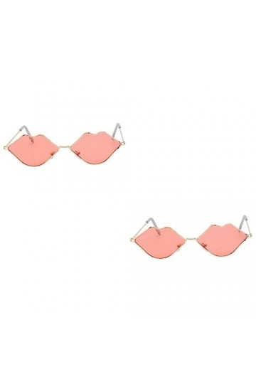 ABOOFAN 2 Paires De Lunettes De Soleil Mode Lunettes De Soleil Pour Femmes Rouge Lunettes De Soleil Pour Femmes Mode Lunettes