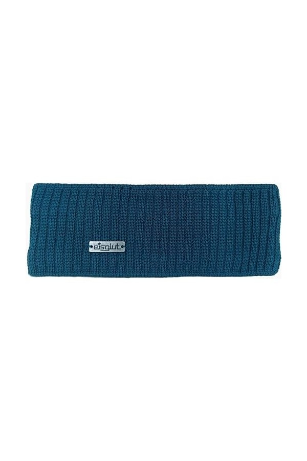 Eisglut Laine mérinos Ninl Bandeau pour Temps Froid, Bleu Sarcelle, Taille Unique Mixte