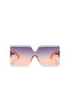 U/N Lunettes de Soleil carrées surdimensionnées Lunettes de Soleil pour Femmes Lunettes de Soleil Mode Grand Cadre Lunettes d