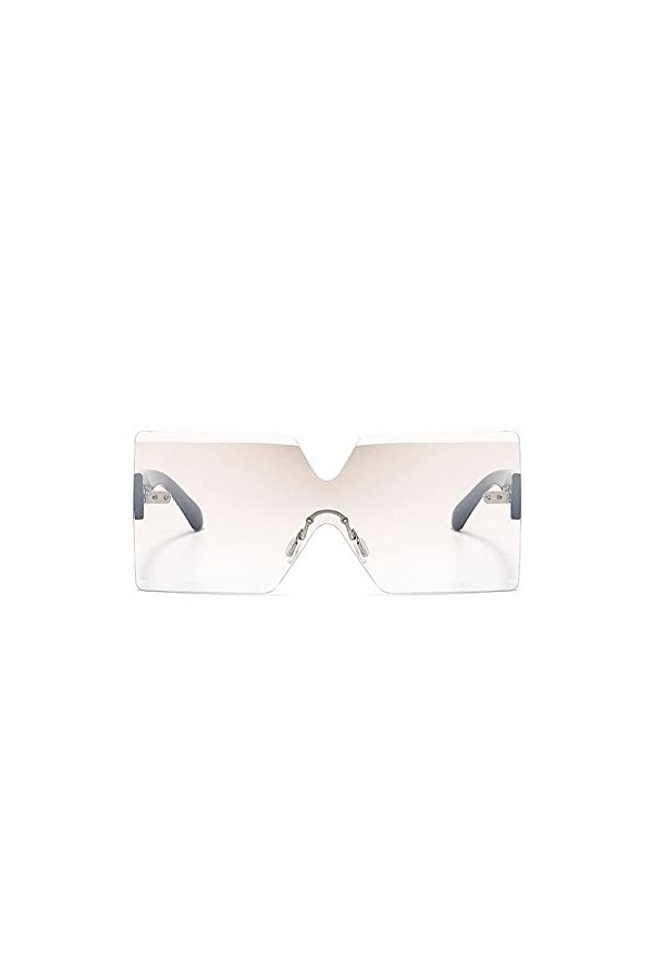 U/N Lunettes de Soleil carrées surdimensionnées Lunettes de Soleil pour Femmes Lunettes de Soleil Mode Grand Cadre Lunettes d