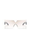 U/N Lunettes de Soleil carrées surdimensionnées Lunettes de Soleil pour Femmes Lunettes de Soleil Mode Grand Cadre Lunettes d
