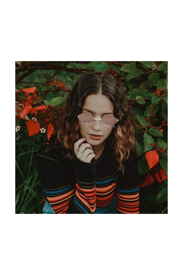 VALICLUD 1 Paire Lunettes De Soleil Nuage Lunettes Rave Femmes Lunettes à Pampilles Nuage Lunettes En Forme De Nuage Lunettes