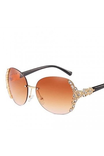 U/N Luxe incrusté strass lunettes de soleil rondes femmes Vintage dégradé lunettes de soleil pour femmes femmes dames lunette