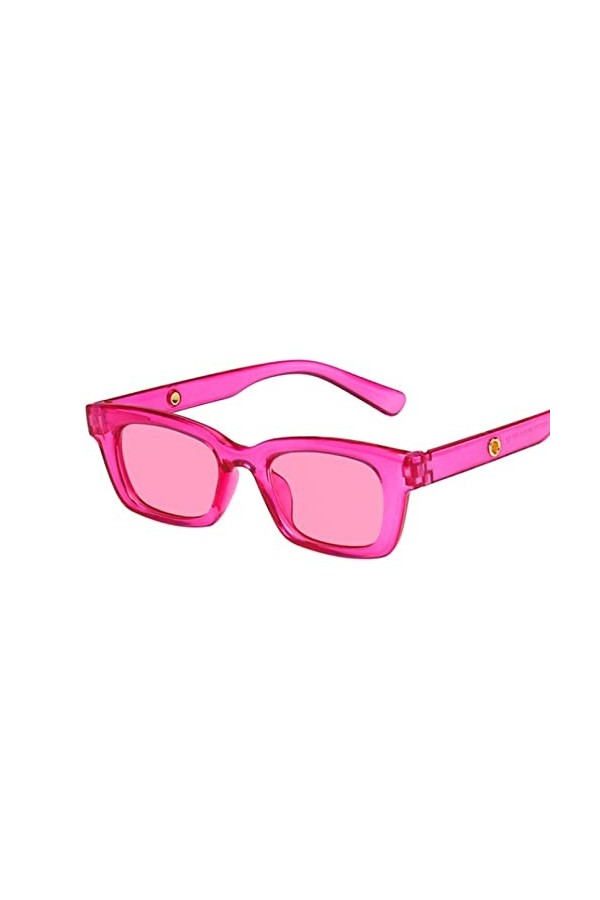 HWRHWR Lunettes de Soleil carrées Femme Petite Monture Femme Couleurs Bonbon œil de Chat