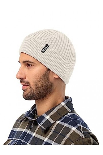 Jack Wolfskin Cosy Beanie Bonnet Mixte, Cotton White, Taille Unique