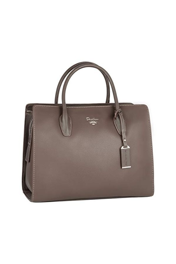 David Jones - Grand Sac à Main Femme - Cabas Fourre-Tout Cuir PU - Sac Multi Poche Plusieurs Compartiments Porté Epaule Bando