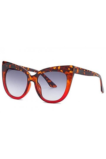 U/N Lunettes de Soleil léopard Rouges pour Femmes Lunettes à dégradé de Mode Lunettes de Soleil Vintage pour Femme-6