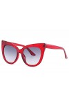 U/N Lunettes de Soleil léopard Rouges pour Femmes Lunettes à dégradé de Mode Lunettes de Soleil Vintage pour Femme-6