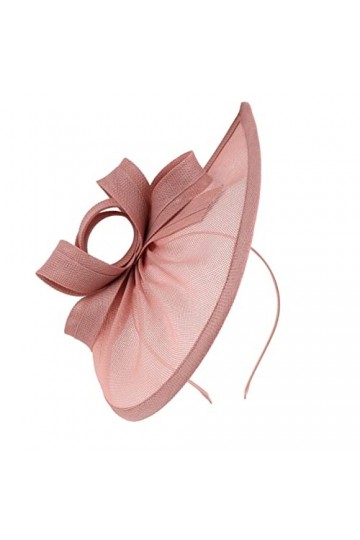 Lurrose Chapeau de cocktail pour femme - Chapeau de mariée - Chapeau de bibi - Chapeau de bibi - En maille - Accessoire de co