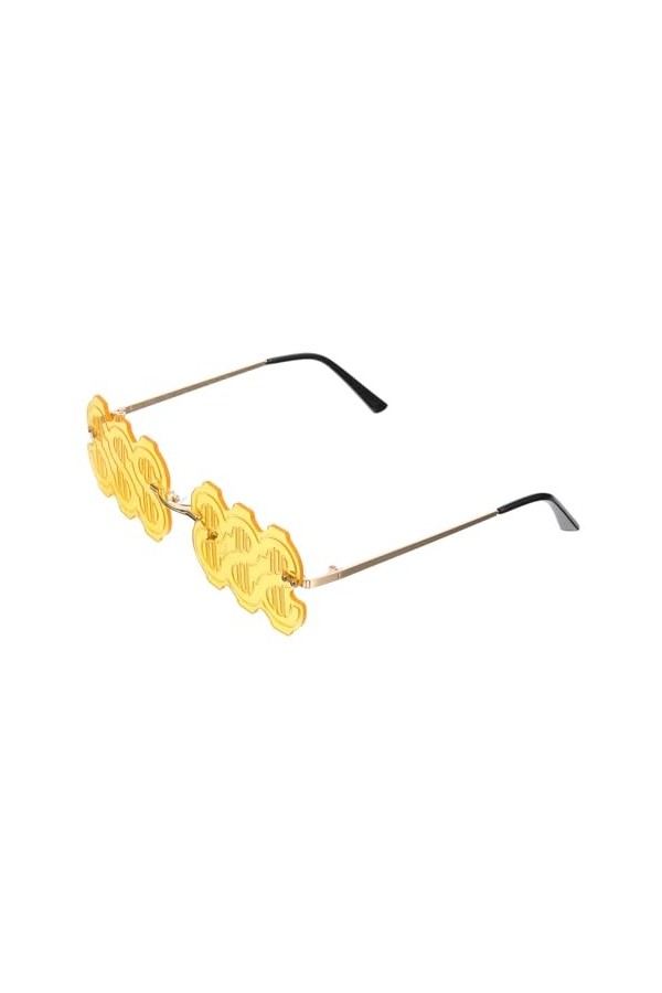 SHERCHPRY Lunettes Drôles Avec Signe Dollar Lunettes De Soleil Pour Femmes Lunettes De Soleil De Fête Dhalloween Lunettes En