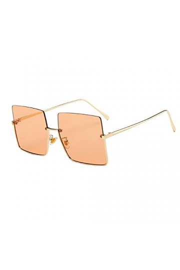 Dorjuli Lunettes de soleil Y2k sans monture - Lunettes de soleil rondes classiques - Couleurs hippie - Lunettes de soleil per