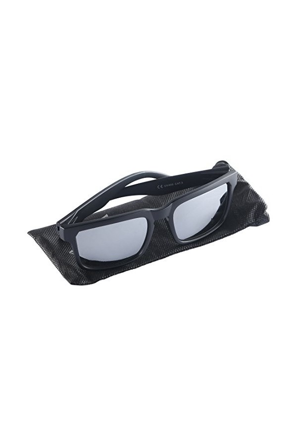 W:O:A – Wacken Open Air Lunettes de soleil Bunner, protection UV400 CAT 3, pochette de transport, noir mat