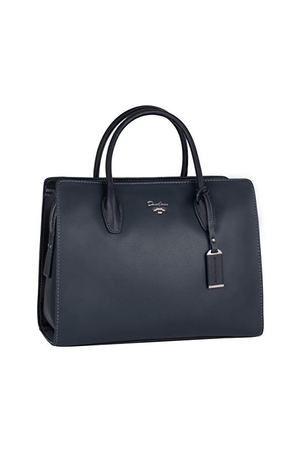 David Jones - Grand Sac à Main Femme - Cabas Fourre-Tout Cuir PU - Sac Multi Poche Plusieurs Compartiments Porté Epaule Bando