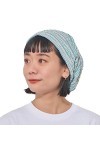 Chapeau Homme Tombant Coton Bio - Bonnet Chimio Femme Ete Refroidissement Beanie Mode Hipster Grand Doux Bleu Ligne