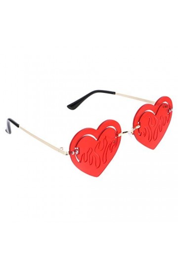 VALICLUD 1 Paire Lunettes Coeur Lunettes De Soleil De Pêche Lunettes De Soleil Femme Tendance Lunettes De Soleil à Verres Pla