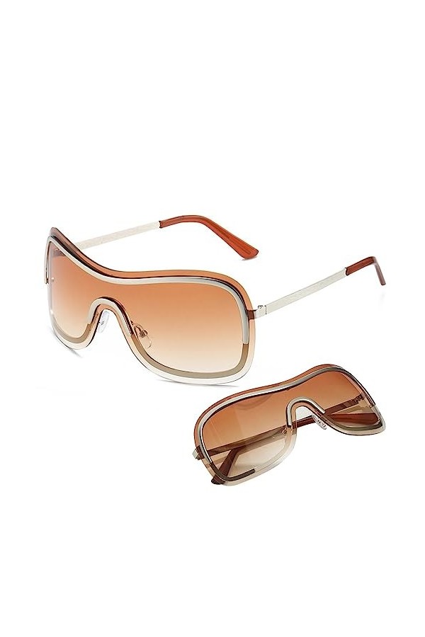 Visiblurry Nuances de lunettes de soleil, Lunettes de soleil surdimensionnées pour femmes, Lunettes de soleil de pêche à vélo