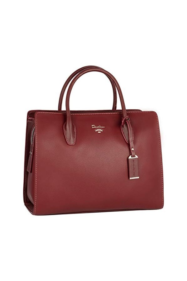 David Jones - Grand Sac à Main Femme - Cabas Fourre-Tout Cuir PU - Sac Multi Poche Plusieurs Compartiments Porté Epaule Bando