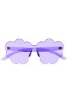 STOBOK Lunettes Sans Monture à Fleurs Lunettes De Soleil De Mode Pour Femmes Lunettes De Soleil Pour Femmes Lunettes De Solei