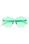 STOBOK Lunettes Sans Monture à Fleurs Lunettes De Soleil De Mode Pour Femmes Lunettes De Soleil Pour Femmes Lunettes De Solei