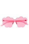 STOBOK Lunettes Sans Monture à Fleurs Lunettes De Soleil De Mode Pour Femmes Lunettes De Soleil Pour Femmes Lunettes De Solei